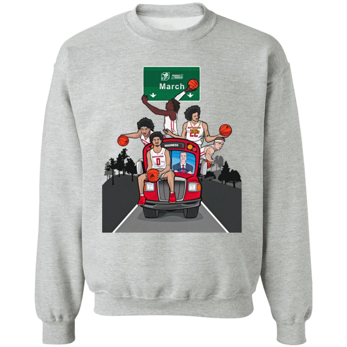 The Scarlet Knights Bus Is En Route To Dayton Ohio March Madness Shirt Rutgers Scarlet Knights Men's Basketball The Scarlet Knights Bus Is En Route To Dayton Ohio March Madness Shirt Rutgers Scarlet Knights Men's Basketball