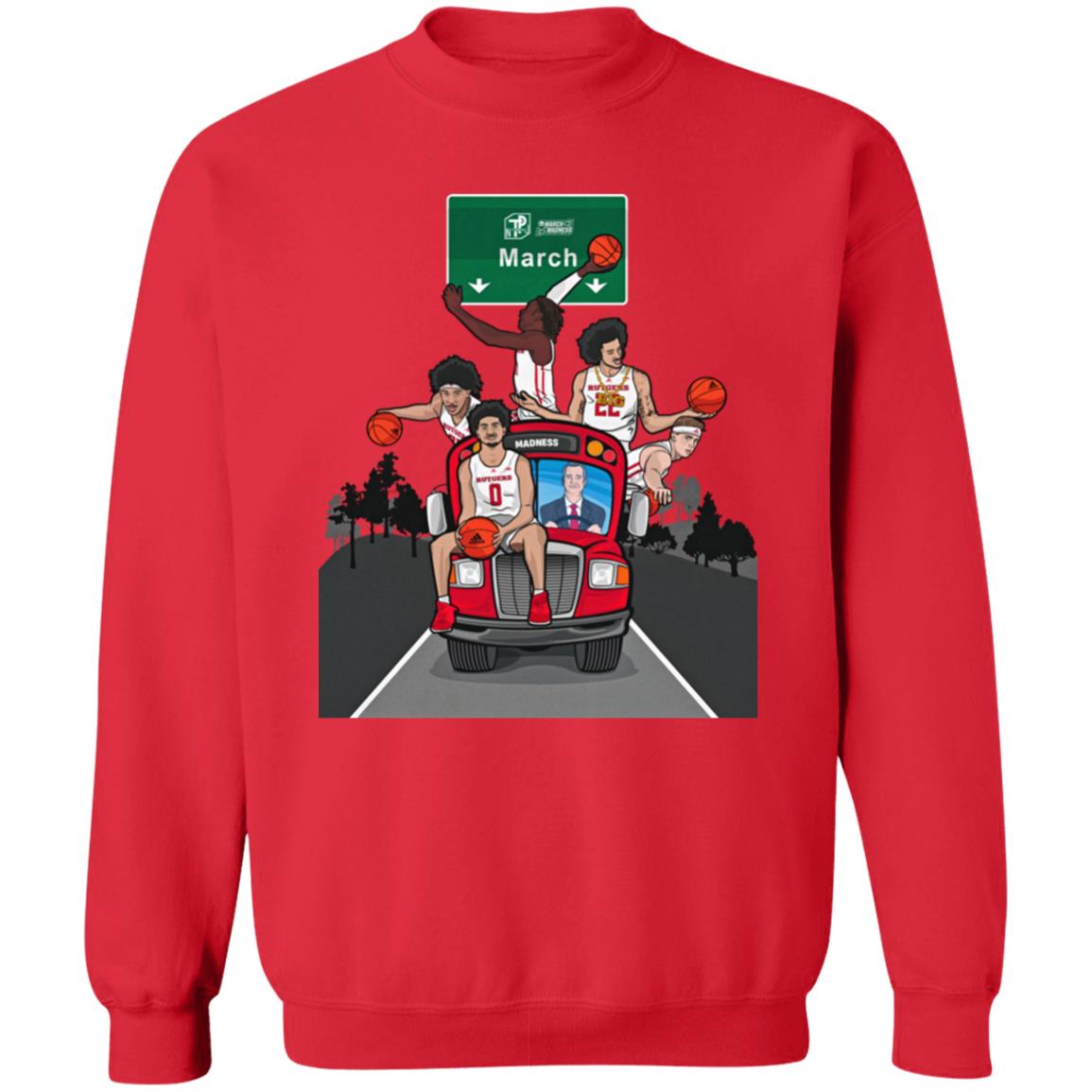 The Scarlet Knights Bus Is En Route To Dayton Ohio March Madness Shirt Rutgers Scarlet Knights Men's Basketball The Scarlet Knights Bus Is En Route To Dayton Ohio March Madness Shirt Rutgers Scarlet Knights Men's Basketball