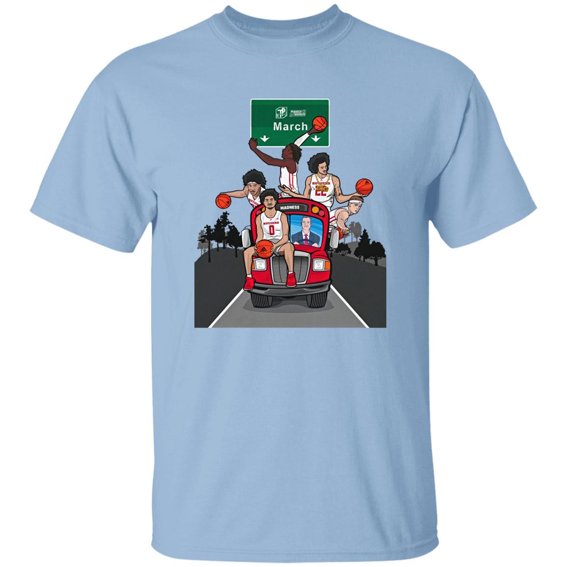 The Scarlet Knights Bus Is En Route To Dayton Ohio March Madness Shirt Rutgers Scarlet Knights Men's Basketball The Scarlet Knights Bus Is En Route To Dayton Ohio March Madness Shirt Rutgers Scarlet Knights Men's Basketball