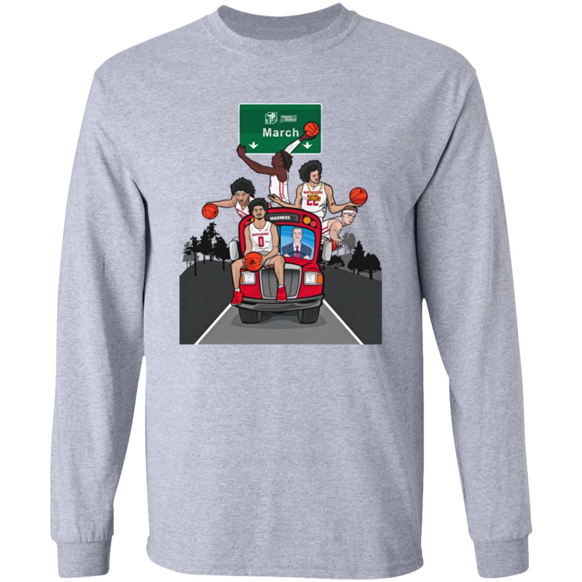 The Scarlet Knights Bus Is En Route To Dayton Ohio March Madness Shirt Rutgers Scarlet Knights Men's Basketball The Scarlet Knights Bus Is En Route To Dayton Ohio March Madness Shirt Rutgers Scarlet Knights Men's Basketball